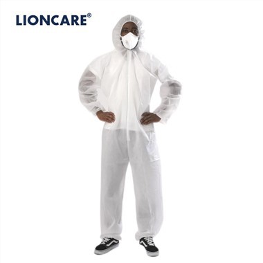 LIONCARE® CoverBasic polypropylen Grunnleggende engangsbeskyttende kjeledress
